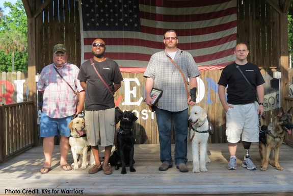These veterans and their dogs are recent graduates of K9s for Warriors.